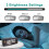 (White, Digital) USB-Rechargeable LED Mirror Digital Alarm Clock with Snooze Mode 14