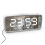 (White, Digital) USB-Rechargeable LED Mirror Digital Alarm Clock with Snooze Mode 18