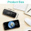 (White, Digital) USB-Rechargeable LED Mirror Digital Alarm Clock with Snooze Mode 16