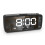 (White, Digital) USB-Rechargeable LED Mirror Digital Alarm Clock with Snooze Mode 21
