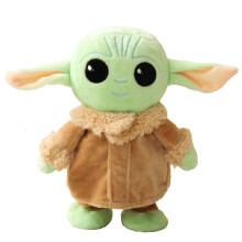 Electric Baby Yoda Walking Talking Plush Doll The Mandalorian Stuffed Toy for Boy Girl Kids Gift