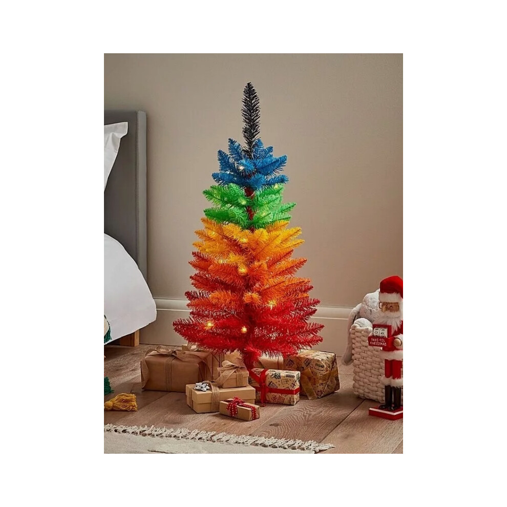 20 LED Lights Rainbow Christmas Tree, Pre-Lit, 3FT, Indoor Use