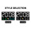 (White light) Large Digital Wall Clock with LED Display, Remote Control, Auto Brightness, Temperature, Humidity, Date, Week, 12/24H 9