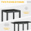 Outsunny Outsunny Extendable Outdoor Dining Table Patio Table, Black 3