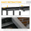 Outsunny Outsunny Extendable Outdoor Dining Table Patio Table, Black 4