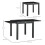 Outsunny Outsunny Extendable Outdoor Dining Table Patio Table, Black 2