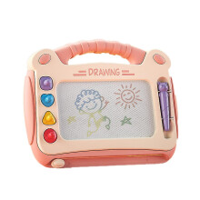 (Pink) Kids Magnetic Doodle Board With Magnetic Pen + 4 Stamps Early Educational Toys Gifts