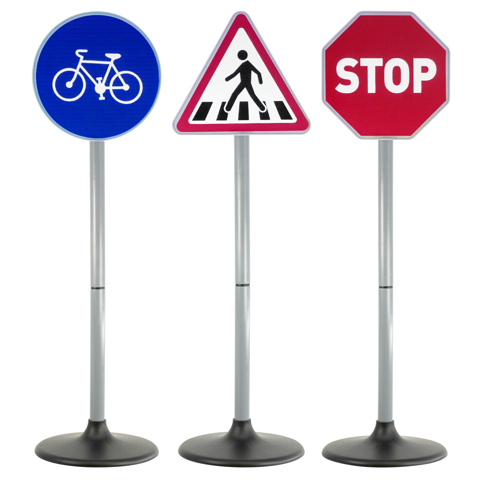 (Road Signs) The Magic Toy Shop Pretend Road Safety Signs & Traffic Lights