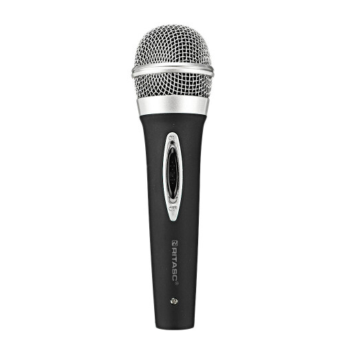 (Red) Moving Coil Wired Microphone for Conference Teaching Karaoke 2