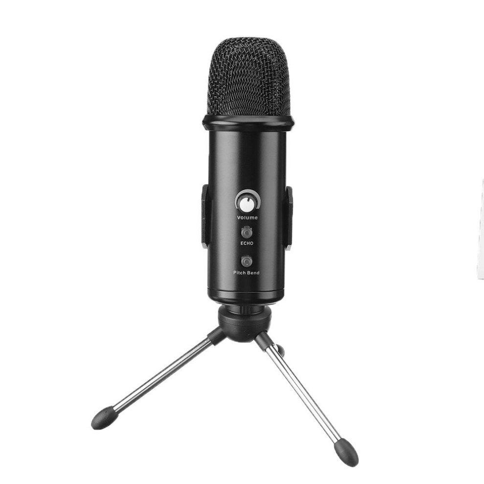 USB Condenser Microphone with 4 Voice Changes and Echos Changes