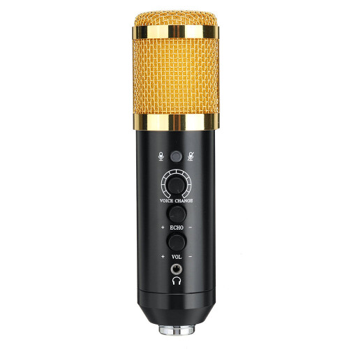 Audio Dynamic USB Condenser Sound Recording Vocal Microphone Mic Kit With Stand Mount 2