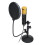Audio Dynamic USB Condenser Sound Recording Vocal Microphone Mic Kit With Stand Mount 8