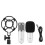 (White) Basic Condenser Microphone BM-800 Cardioid Studio Recording Microphone with Shock Mount XLR Cable 5