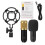(White) Basic Condenser Microphone BM-800 Cardioid Studio Recording Microphone with Shock Mount XLR Cable 10