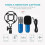 (White) Basic Condenser Microphone BM-800 Cardioid Studio Recording Microphone with Shock Mount XLR Cable 8