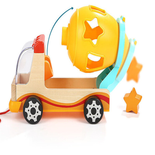 Blocks Truck Modeling Shape Cognitive Mixer Toys 2