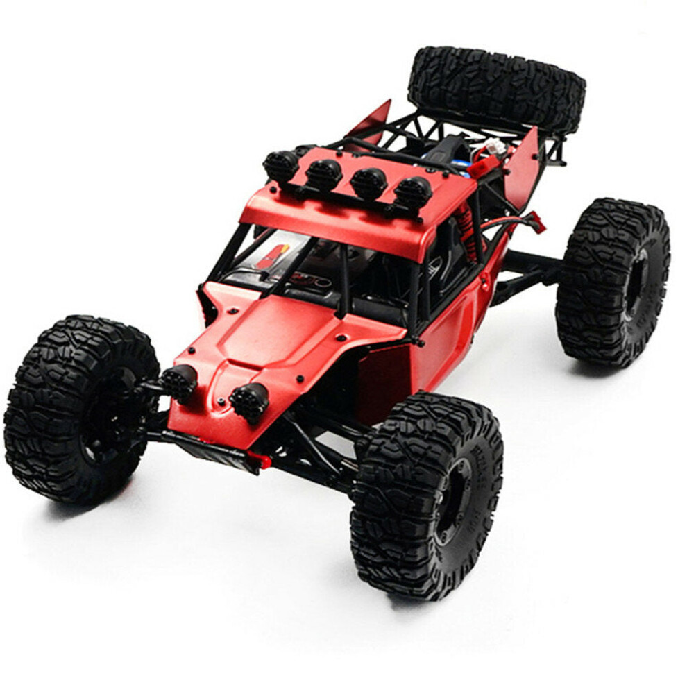 (Red) 1/12 2.4G 4WD Brushless RC Car Metal Body Shell Desert Off-road Truck RTR Toy