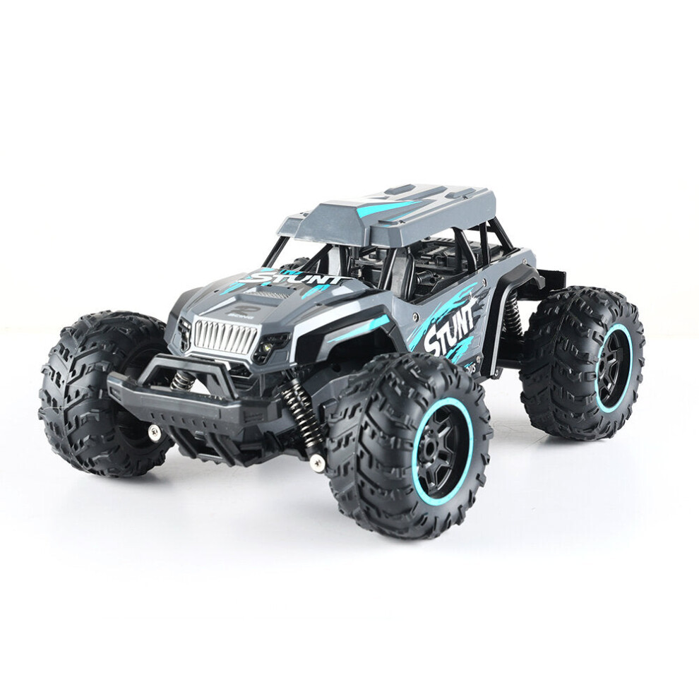 (Silver+Blue) 1/14 2.4G 2WD High Speed RC Car Off-Road Vehicles Climbing Truck RTR Model Toy 18-25km/h