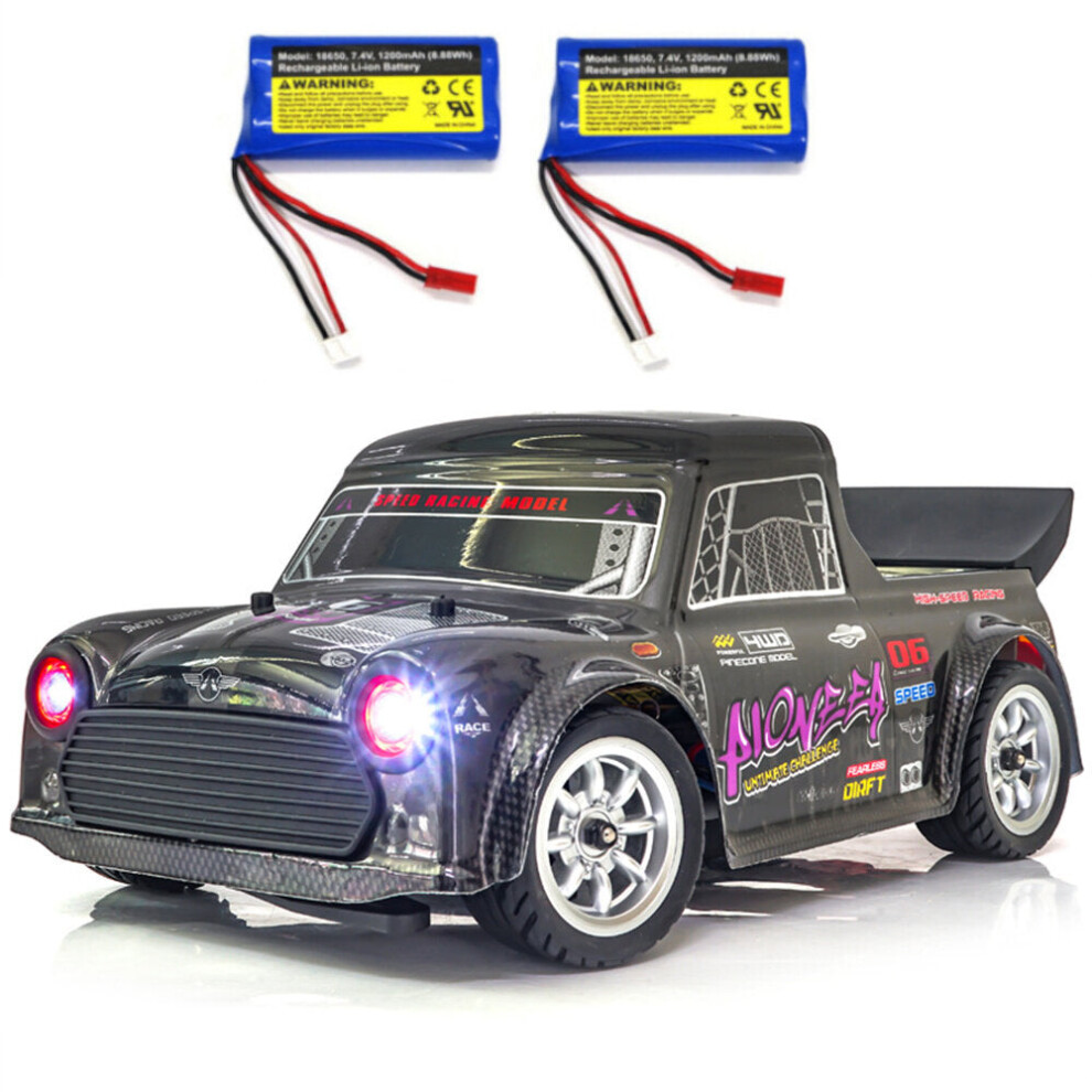 (1606 PRO Two Batteries) RC Car Brushless/Brushed Drift RTR 1/16 2.4G 4WD 50km/h LED Light High Speed Vehicles Models