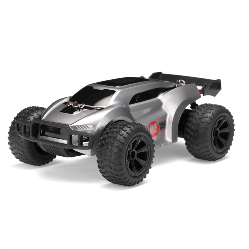 (Grey) 1/20 2.4G 15KM/H Remote Control Car Model RC Racing Car Toy for Kids Adults