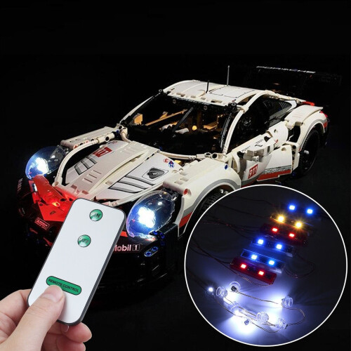 DIY LED Light Lighting Kit ONLY For LEGO 42096 Technic 911 RSR Bricks+Remote Control 1