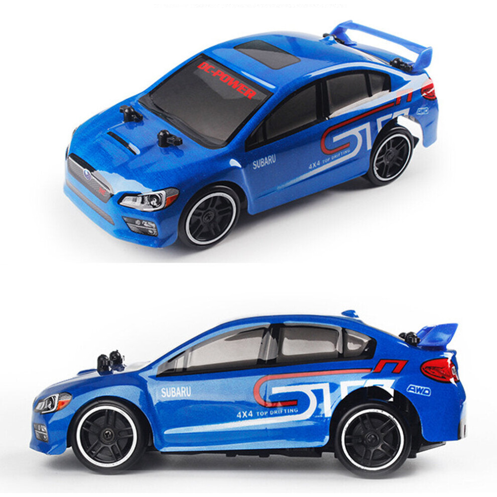 (Blue) 1/20 Drift RC Car 2.4G 4WD High Speed 30km/h Children RC Vehicle Model Toy RTR