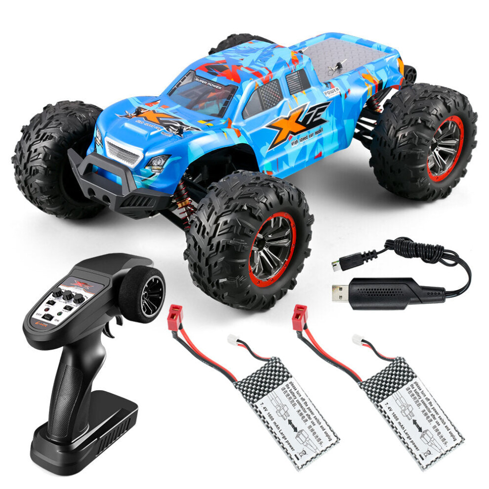 (Two Batteries) 2.4G 1/10 Brushed Off-road Vehicle Racing RC Car Models High Speed 45km/h