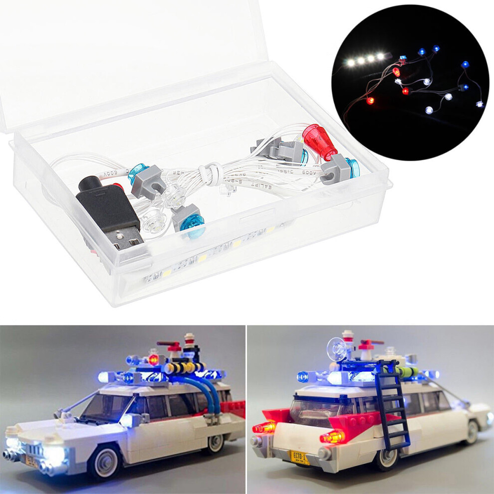 LED Light Kit ONLY For Lego 21108 Ghostbusters Ecto-1 Lighting Bricks USB Port