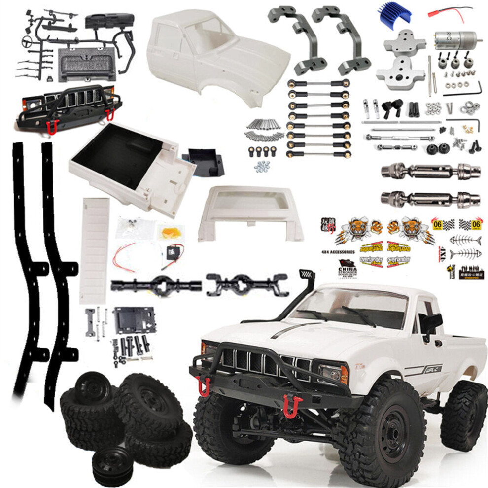 Photos - Parts for Drones & RC models GreenZech 1/16 2.4G 4WD DIY RC Car Vehicles Kit Full Scale Climbing Rock Crawler without Electronic Parts 