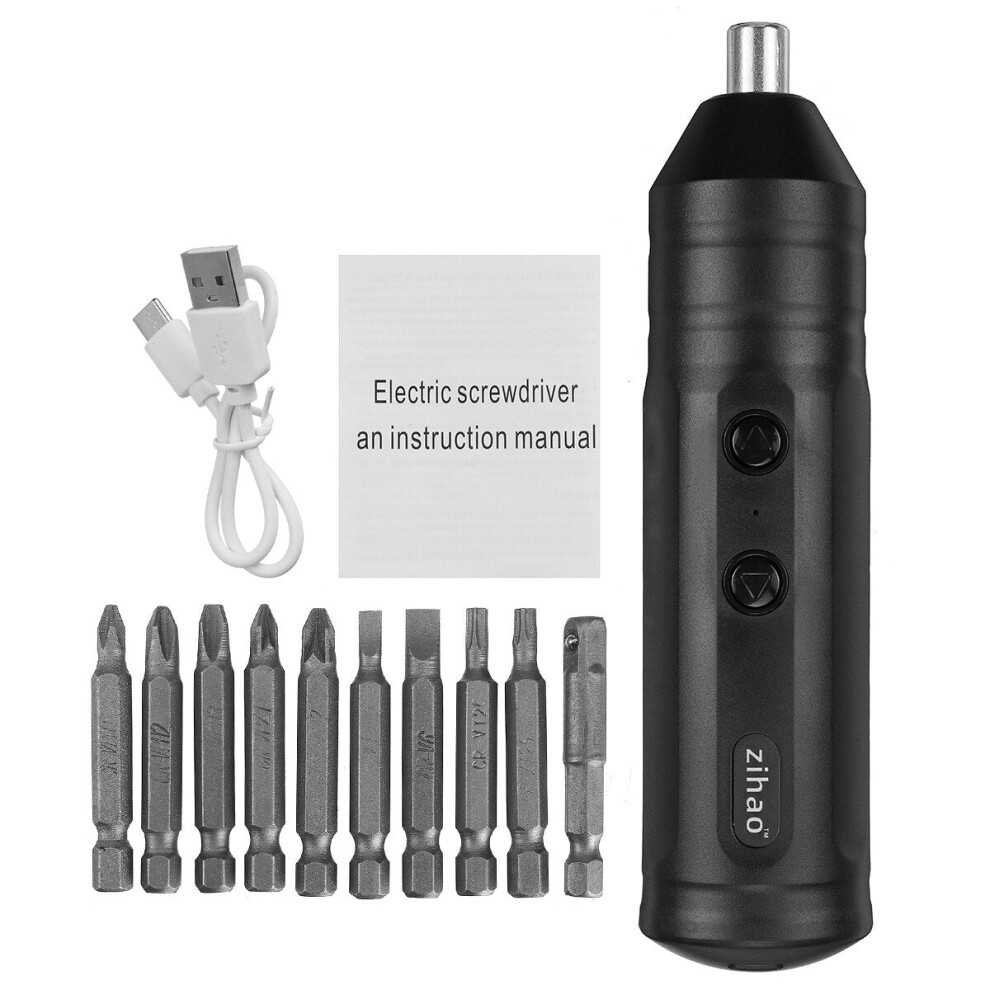 (10PCS) 1PC/10PCS/45PCS Portable Mini Electric Screwdriver Smart Cordless Automatic Screwdriver Multi-function Bits Portable Power Tools Set with Bits