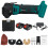(One Battery, EU Plug) 388VF Oscillating Multi-Tools Plastic Box Single and Double Battery Brushed Lithium Battery Universal Treasure 3