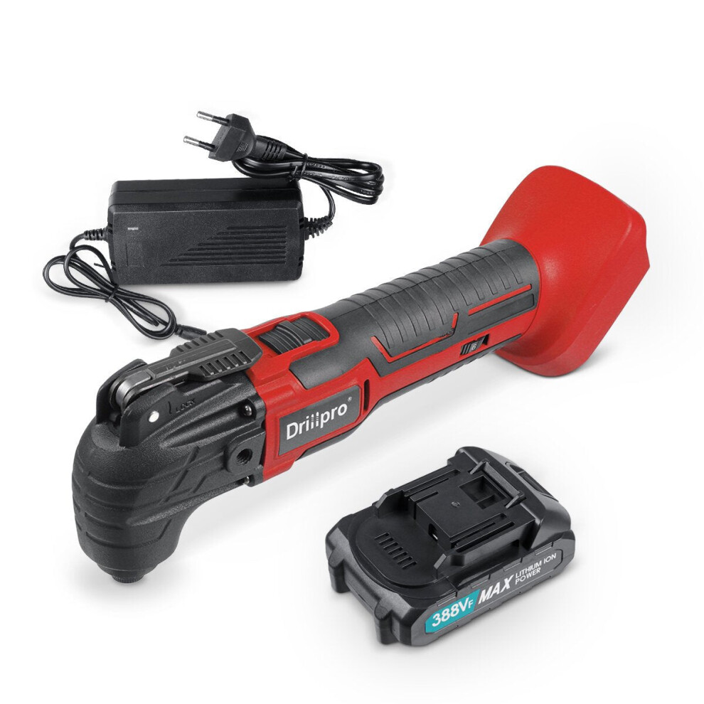 (Red, One Battery) Multifunctional Shovel Cutting Grinding Trimming Machine Tool