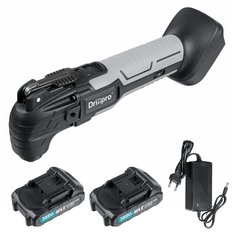 (Grey, Two Batteries) Multifunctional Shovel Cutting Grinding Trimming Machine Tool-image-OPC-PFKBCCZ-NEW