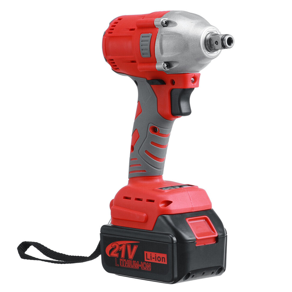 (One Battery, EU Plug) 21V Brushless Wlectric Torque Wrench Cordless 2 In 1 Screwdriver Wrench Adapted To Makita Battery