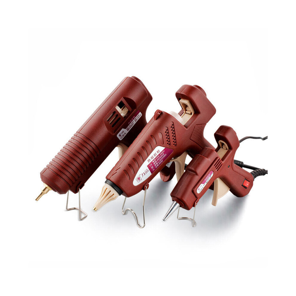 (60W) 20W/60W/100W Hot Melt Glue Gun Adjustable Professional Copper Nozzle Heater Heating Wax