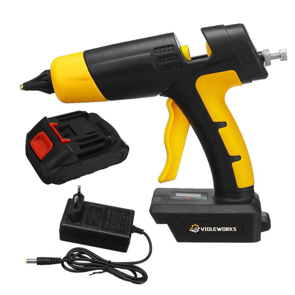 (One Battery) 21V Digital Hot Melt Glue Guns Cordless Rechargeable Hot Glue Applicator Home Improvement Diy 1138392124680