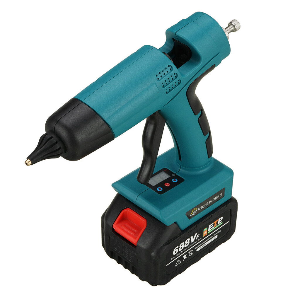 (One Battery) 688VF 2000W Hot Melt Glue Guns Cordless Rechargeable Hot Glue Applicator Home Improvement Craft DIY For Makita Battery