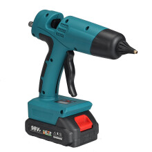 (Two Batteries) Hot Melt Glue Gun Cordless Rechargeable Hot Glue Applicator Home Improvement Craft DIY for Makita Battery
