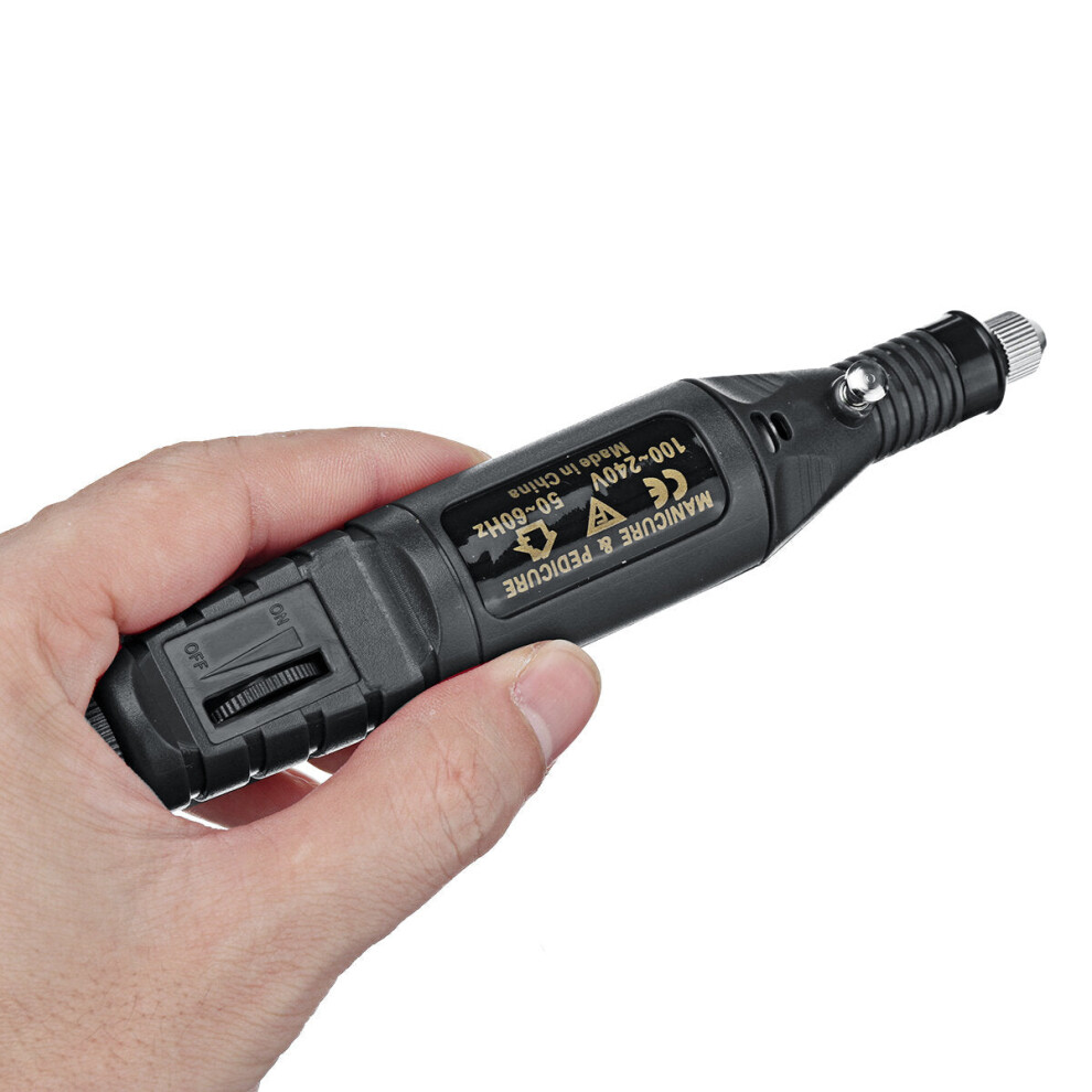 (Black, US Plug) 12V 54Pcs Electric Engraving Pen Kit Regulated Speed Mini DIY Etching Drilling Polishing Pen For Jewelry Diamond Wood