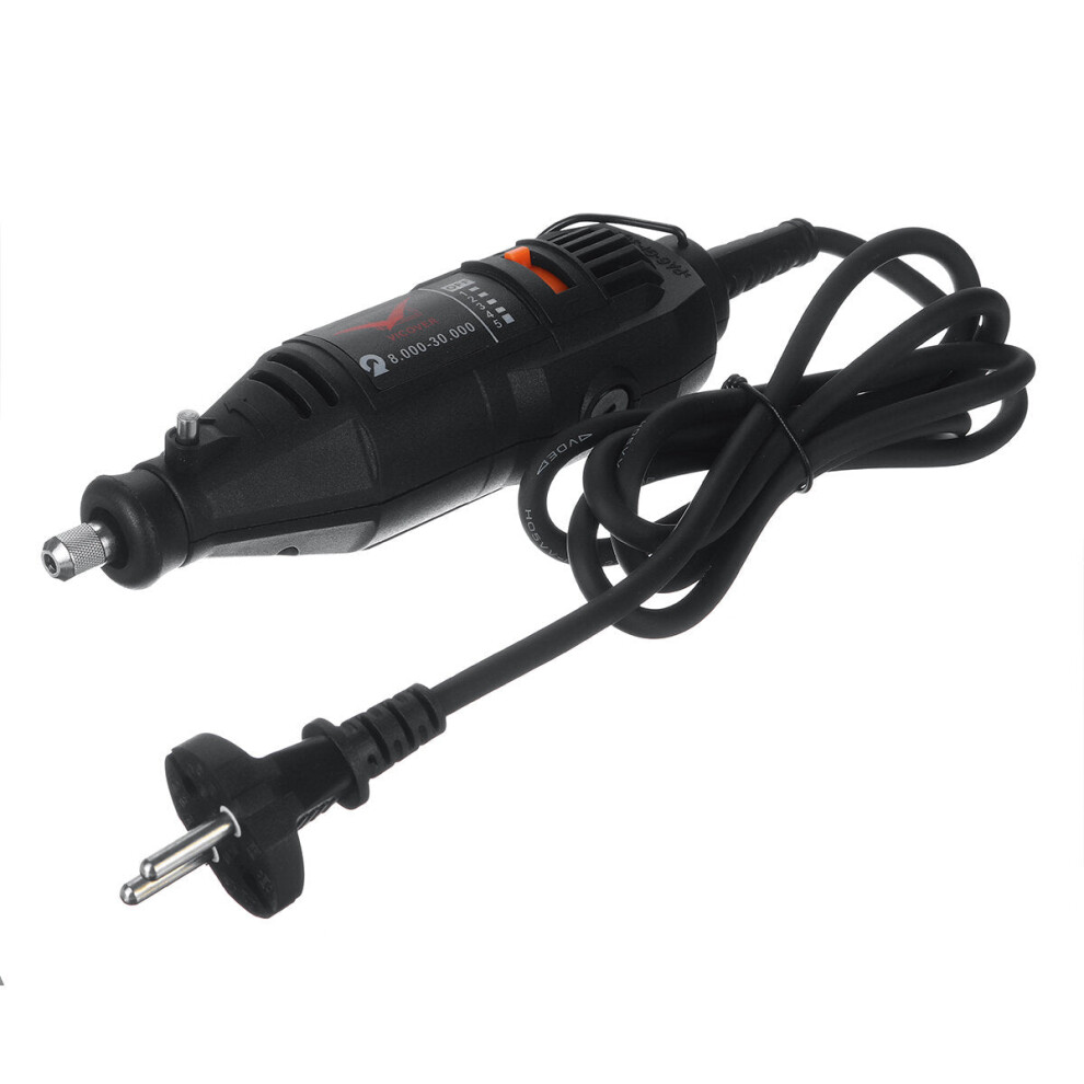 (220V Eu Plug) 220V/110V Portable Rotary Tool Speed Adjustable Electric Polishing Grinding Machine Mini Electric Drill Grinder Set 1138392138038