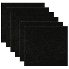 6-Pack Activated Carbon Litter Box Filters - Charcoal Odor Control for Rectangular Litter Boxes (15.5 x 16.5 cm)