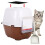 6-Pack Activated Carbon Litter Box Filters - Charcoal Odor Control for Rectangular Litter Boxes (15.5 x 16.5 cm) 3