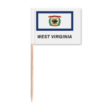 American State Flag Outline West Virginia Toothpick Flags Marker Topper Party Decoration