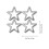 50pcs Five-pointed Star Rivets Decorative Clothing Rivets Diy Cloth Material 2