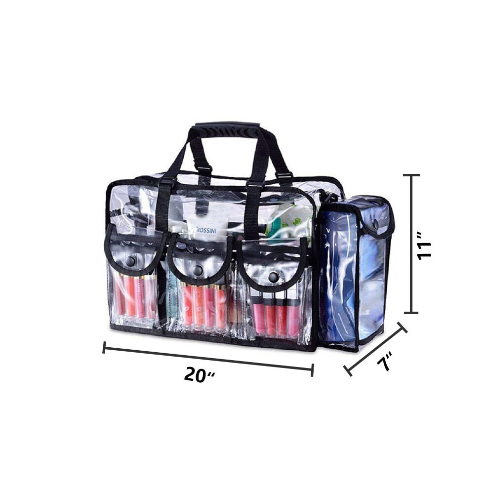 (L) PVC Ladies Handbag Large Capacity Transparent Messenger Bag Beach Waterproof Special Bag Outdoor Shoulder Bag Travel Storage Bag