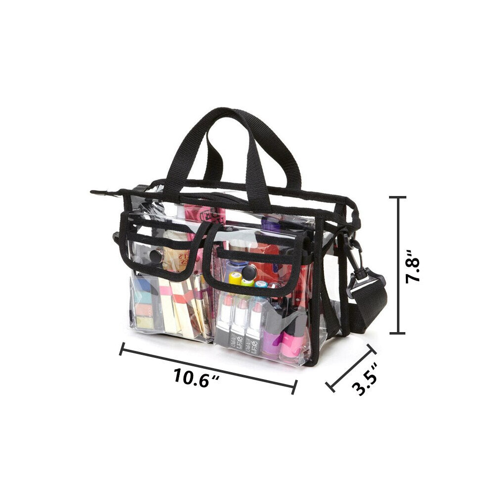 (S) PVC Ladies Handbag Large Capacity Transparent Messenger Bag Beach Waterproof Special Bag Outdoor Shoulder Bag Travel Storage Bag