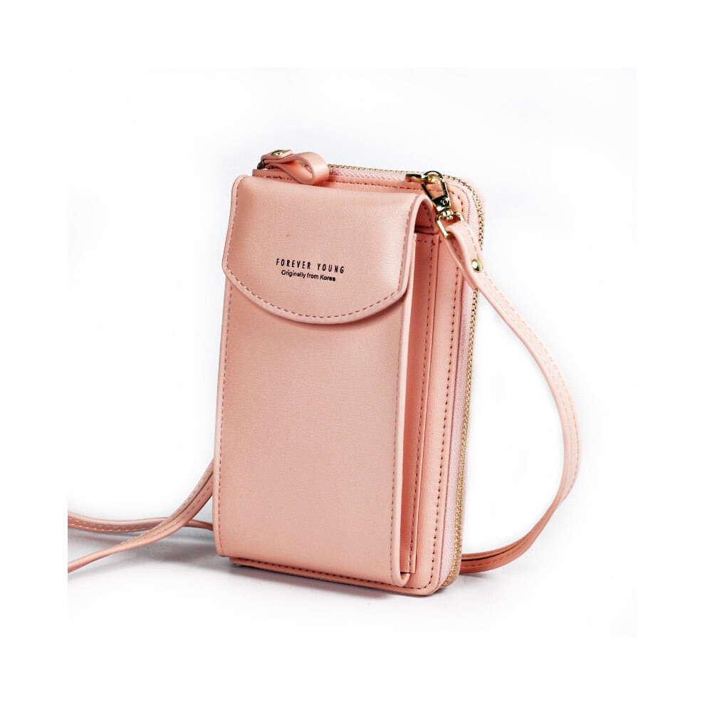 (Light Pink) PU Luxury Handbags Womens Bags for Woman Ladies Hand Bags Women's Crossbody Bags Purse Clutch Phone Wallet Shoulder Bag