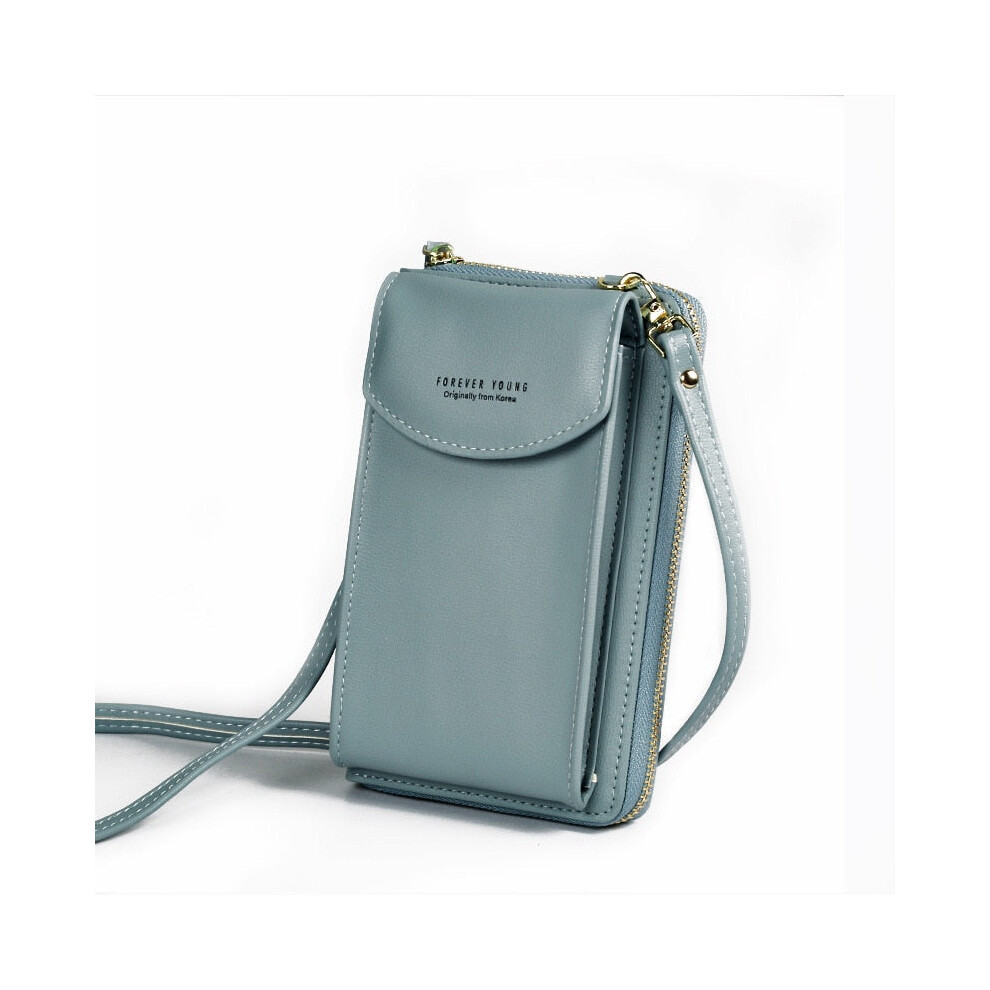(Light Blue) PU Luxury Handbags Womens Bags for Woman Ladies Hand Bags Women's Crossbody Bags Purse Clutch Phone Wallet Shoulder Bag