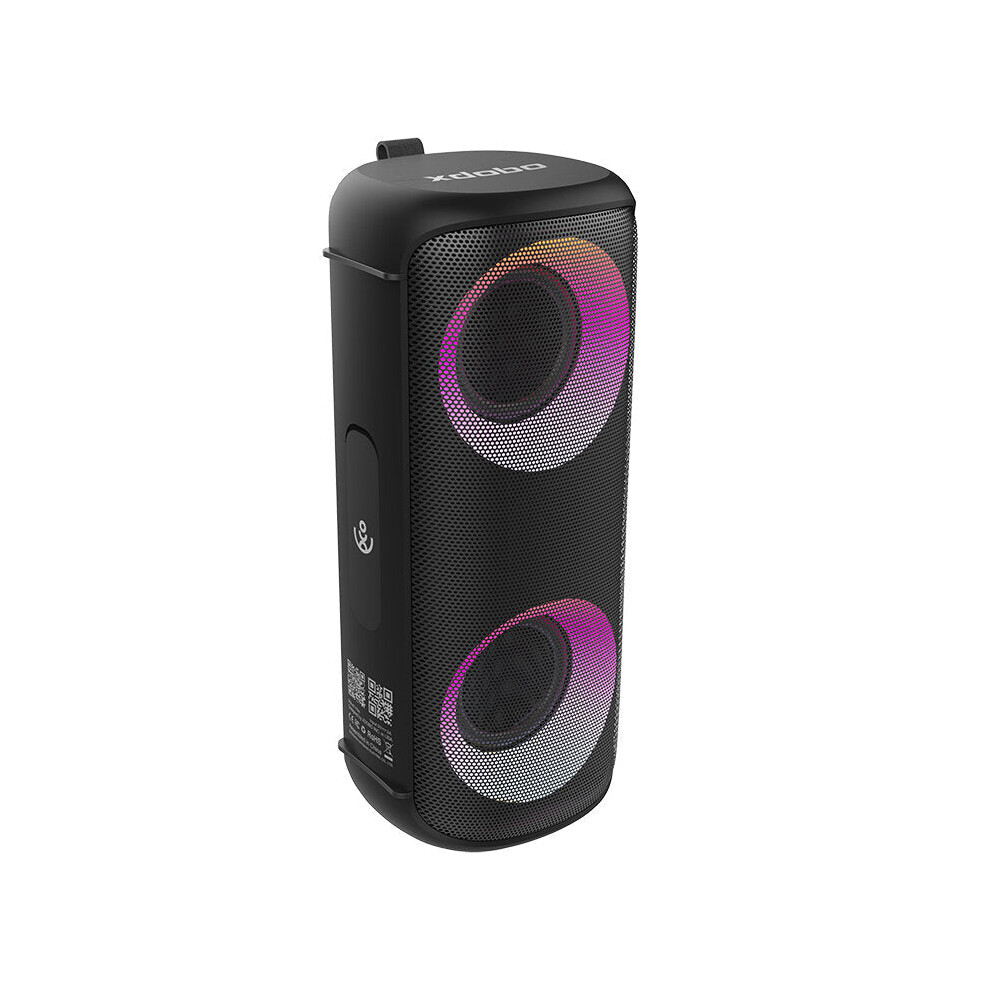 Portable Wireless Bluetooth Speaker 50W Bluetooth 5.0 RGB Light Audio Bass Waterproof Cylindrical Subwoofer Speakers