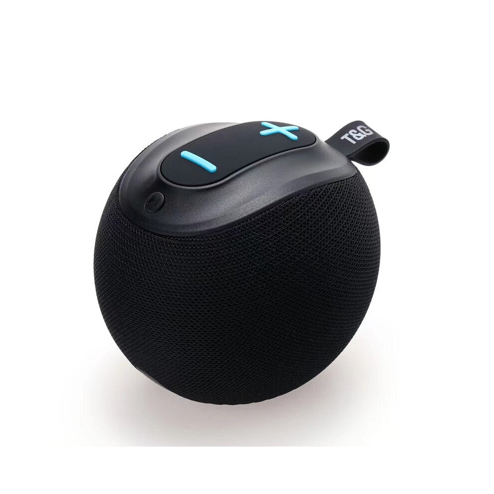 (Black) Mini Bluetooth Speaker TWS Stereo Hi-Fi Support Hands-free Call/TF Card/U Disk/AUX Portable Outdoor Subwoofer